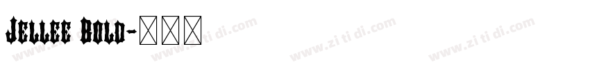 Jellee Bold字体转换